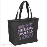Behind Every Successful Woman Is Herself Tote Bag thumb 2