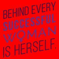 Behind Every Successful Woman Is Herself Santa Hat thumb 1