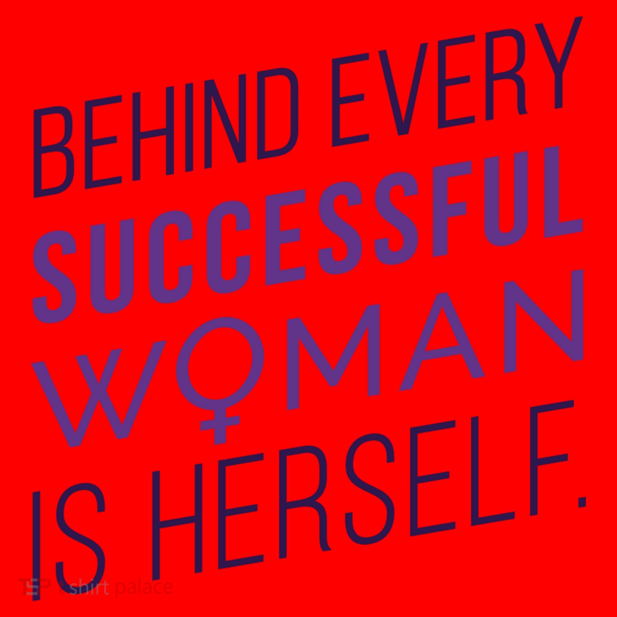 Behind Every Successful Woman Is Herself Santa Hat