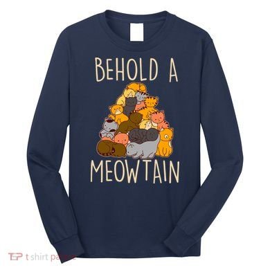 Behold A Meowtian Cats Long Sleeve Shirt