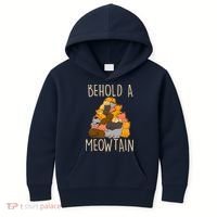 Behold A Meowtian Cats Kids Hoodie thumb 0