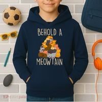 Behold A Meowtian Cats Kids Hoodie thumb 2