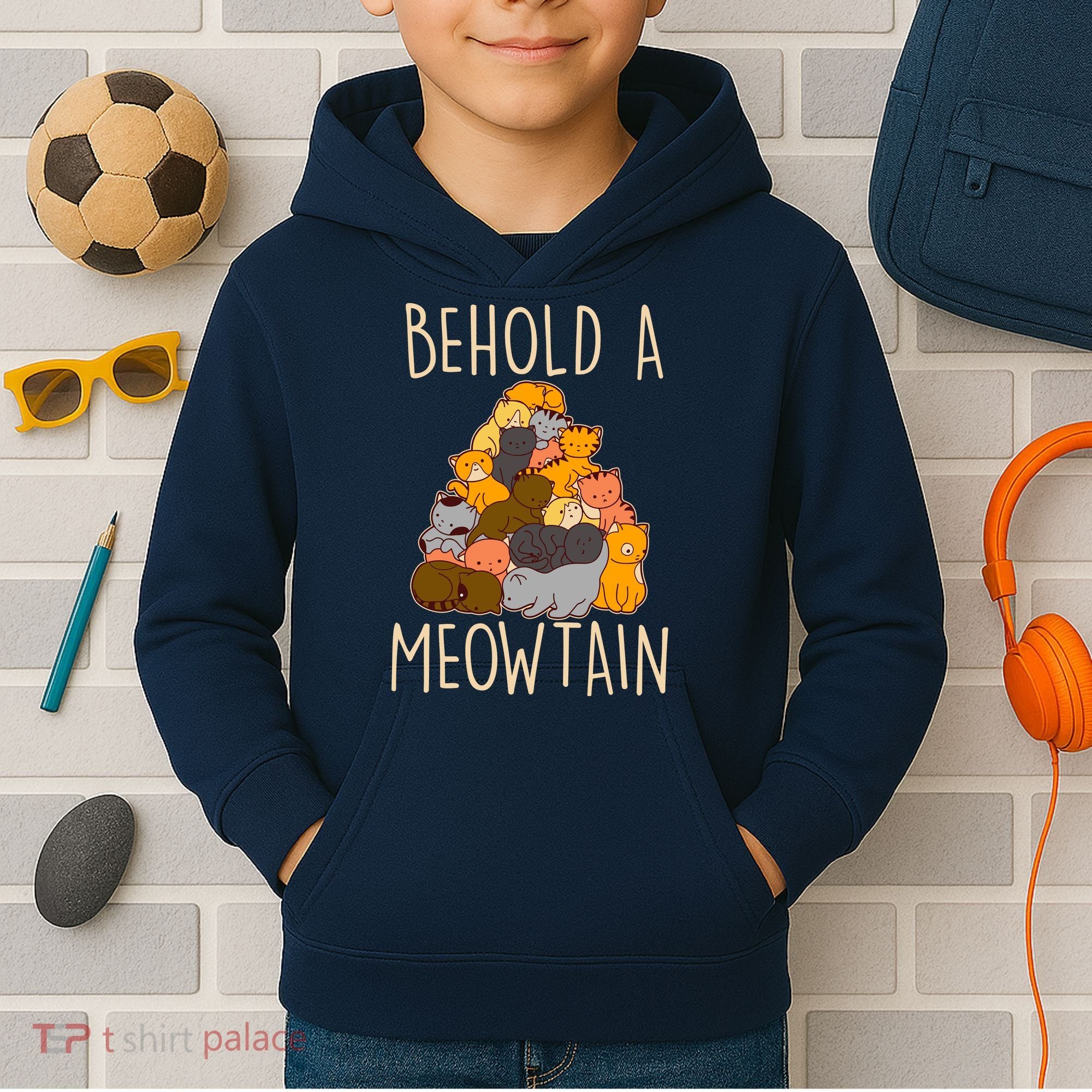 Behold A Meowtian Cats Kids Hoodie