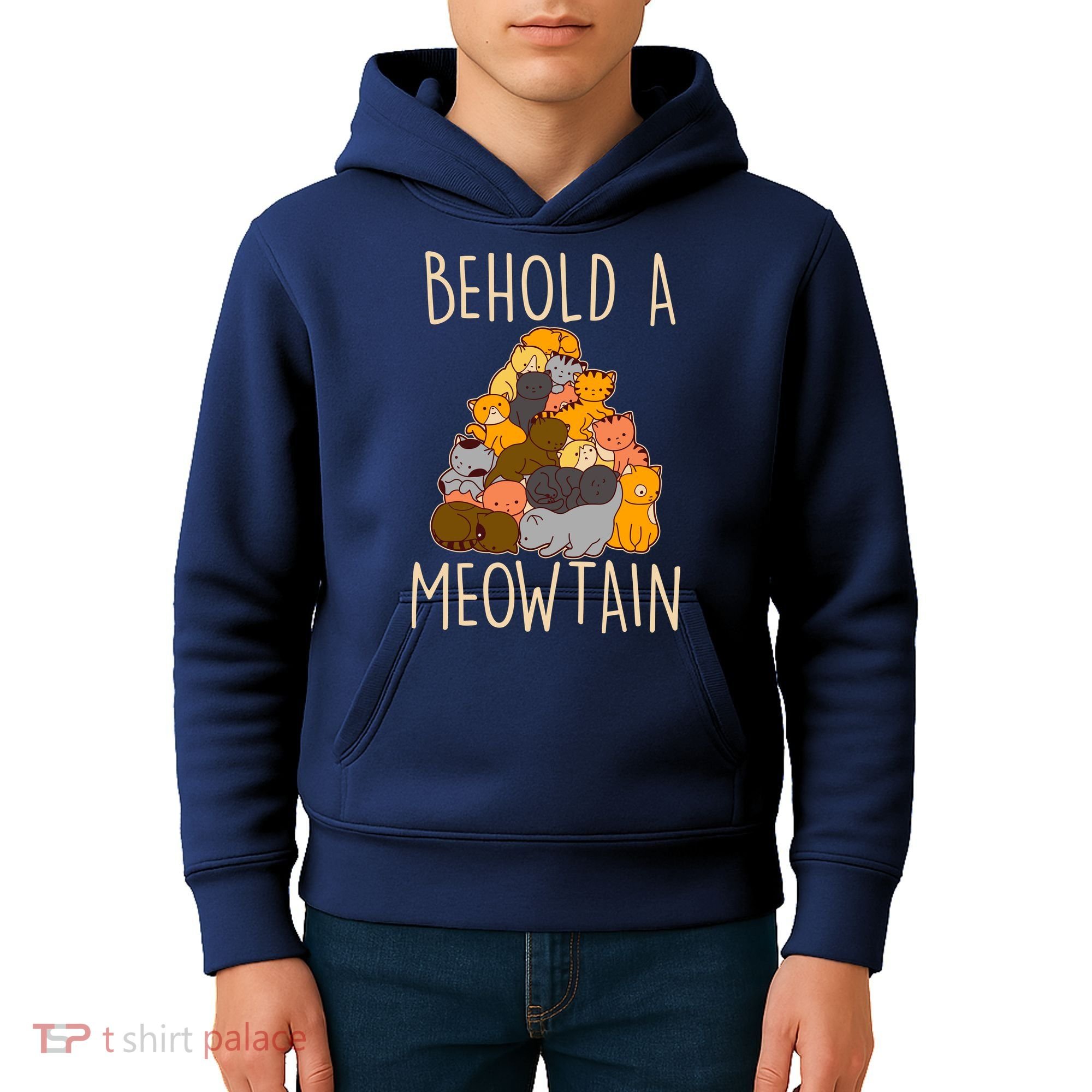 Behold A Meowtian Cats Kids Hoodie