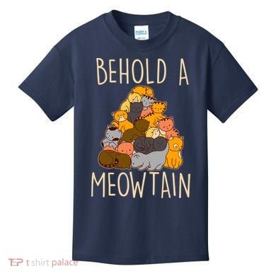 Behold A Meowtian Cats Kids T-Shirt