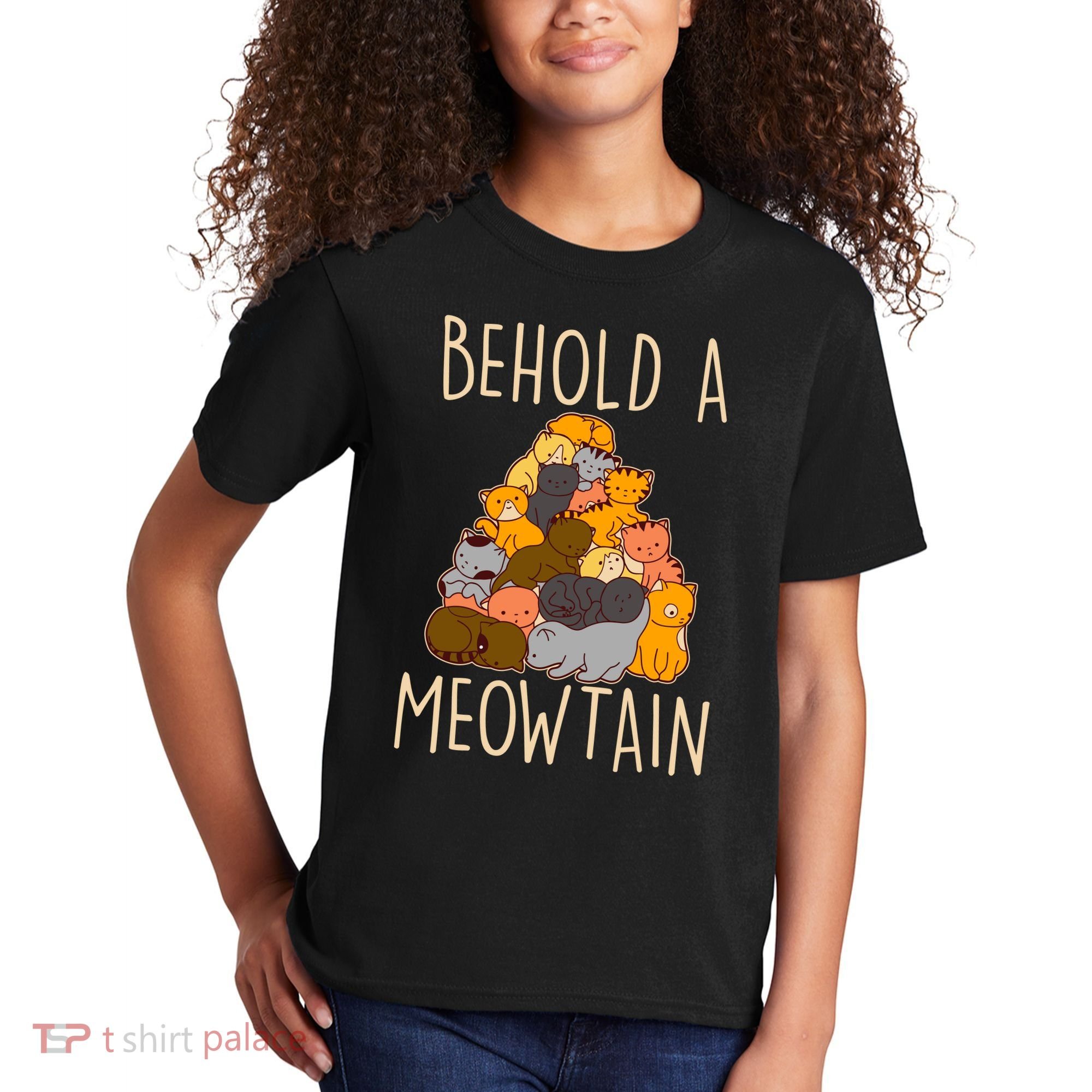Behold A Meowtian Cats Kids T-Shirt