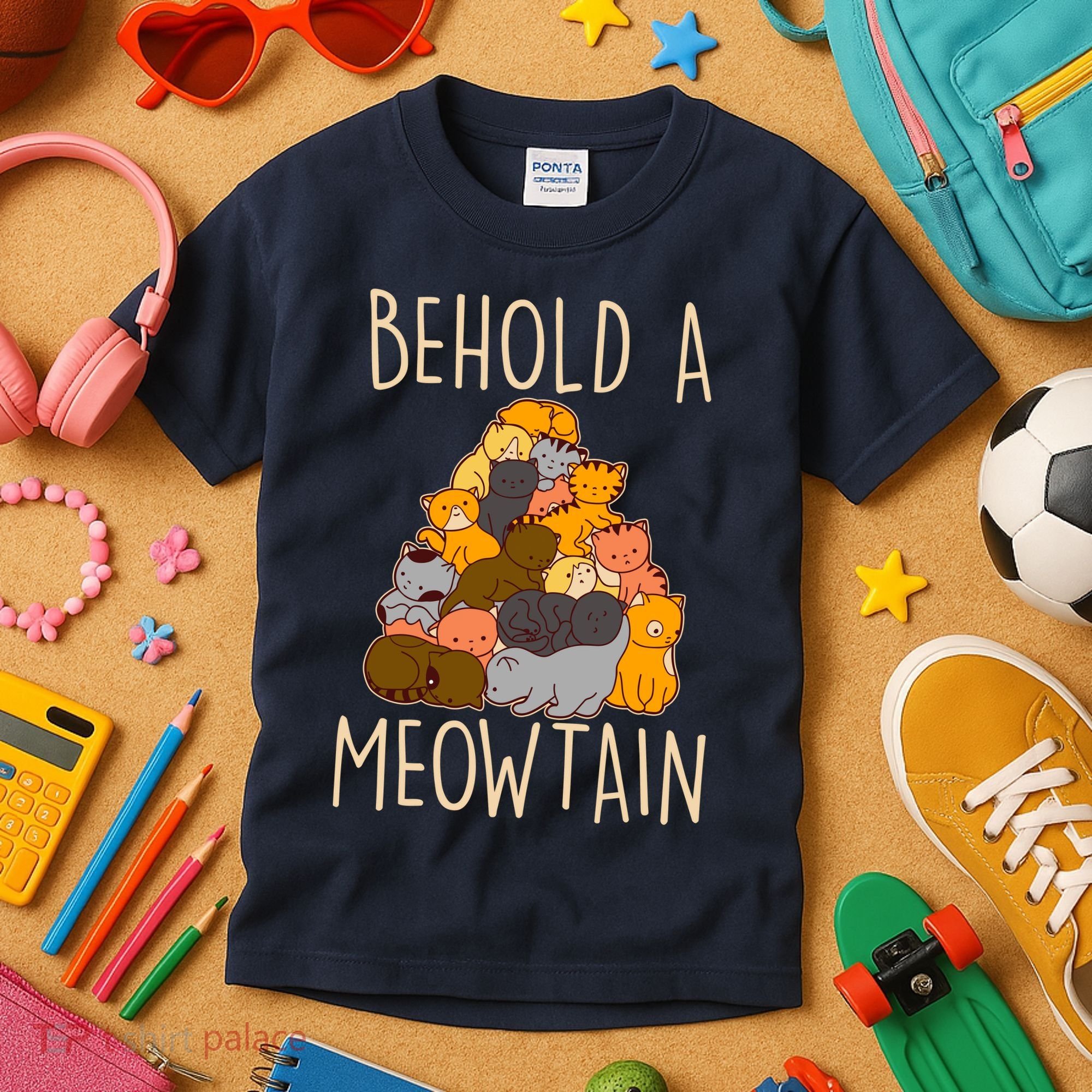 Behold A Meowtian Cats Kids T-Shirt