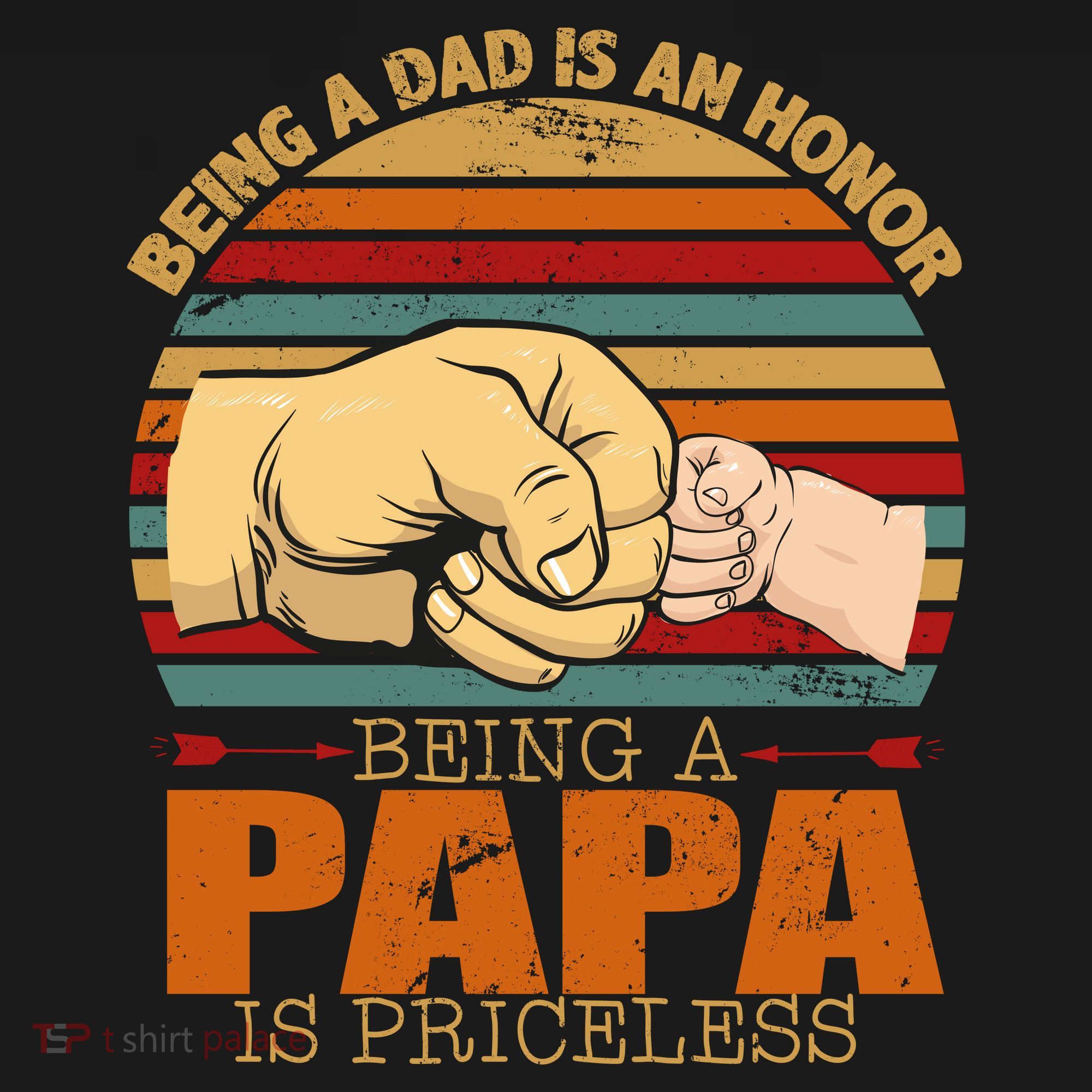 Being A Dad Is An Honor Being Papa Is Priceless Backpack