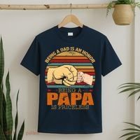 Being A Dad Is An Honor Being Papa Is Priceless T-Shirt thumb 2