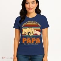 Being A Dad Is An Honor Being Papa Is Priceless Women's T-Shirt thumb 4