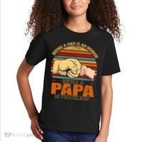 Being A Dad Is An Honor Being Papa Is Priceless Kids T-Shirt thumb 2