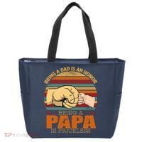 Being A Dad Is An Honor Being Papa Is Priceless Tote Bag thumb 0