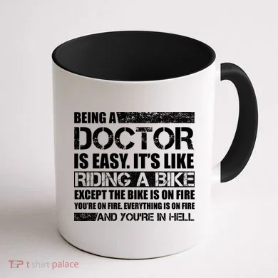 Being A Doctor Is Easy Coffee Mug back