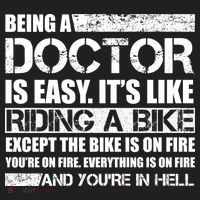 Being A Doctor Is Easy Golf Towel thumb 3