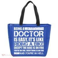 Being A Doctor Is Easy Tote Bag thumb 0