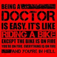 Being A Doctor Is Easy Santa Hat thumb 1