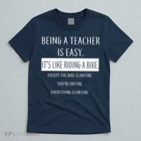 Being A Teacher Is Like Riding A Bike T-Shirt thumb 5