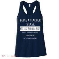 Being A Teacher Is Like Riding A Bike Women's Tank Top thumb 0