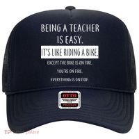Being A Teacher Is Like Riding A Bike Hat thumb 0