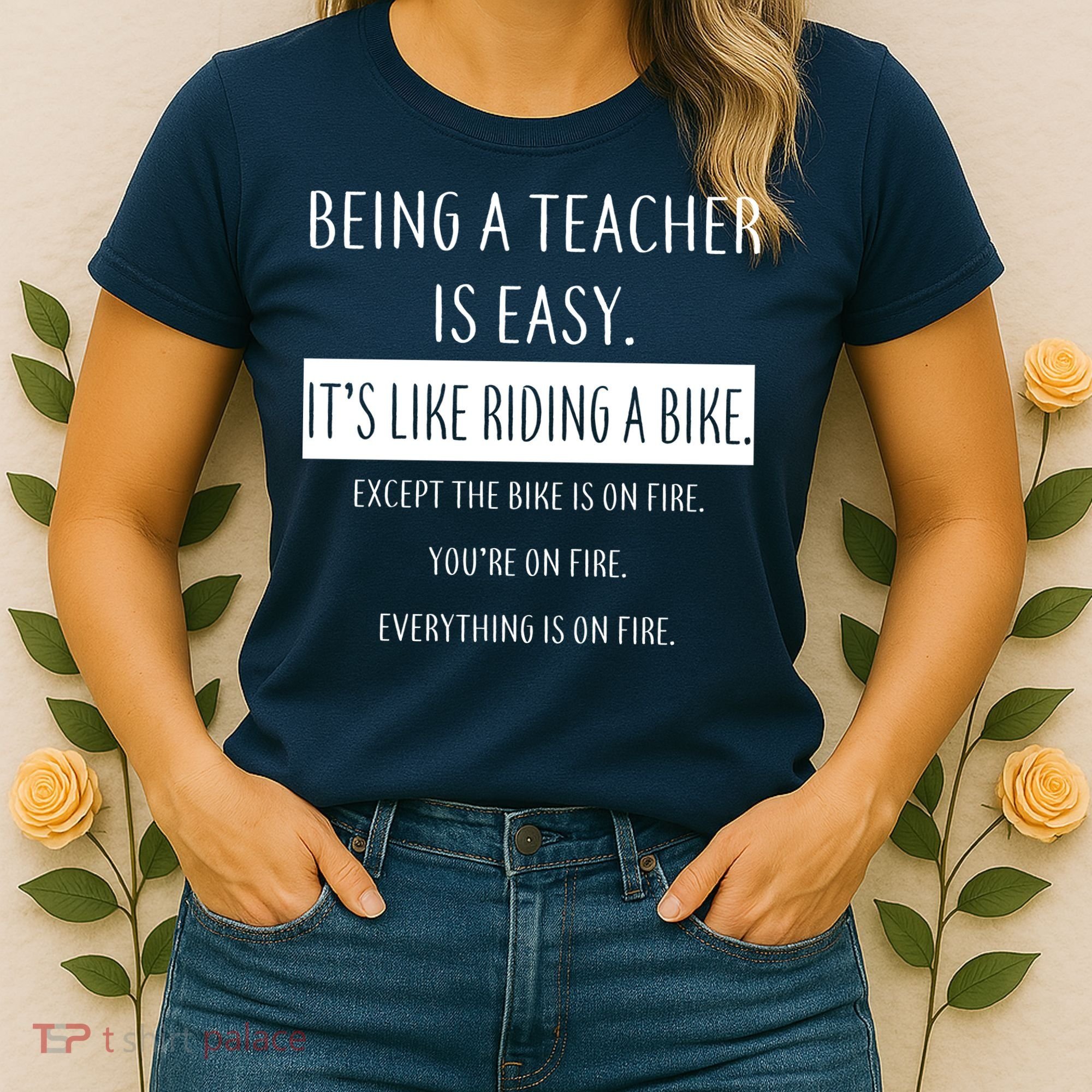 Being A Teacher Is Like Riding A Bike Women's T-Shirt