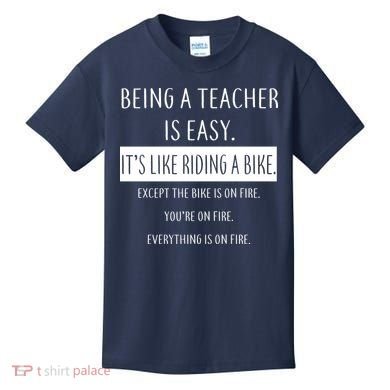 Being A Teacher Is Like Riding A Bike Kids T-Shirt