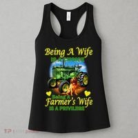 Being A Wife Is A Choice Being A Farmer's Wife IS A Privilege Women's Tank Top thumb 3