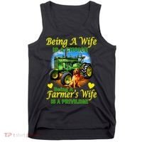 Being A Wife Is A Choice Being A Farmer's Wife IS A Privilege Tank Top thumb 0