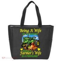Being A Wife Is A Choice Being A Farmer's Wife IS A Privilege Tote Bag thumb 0