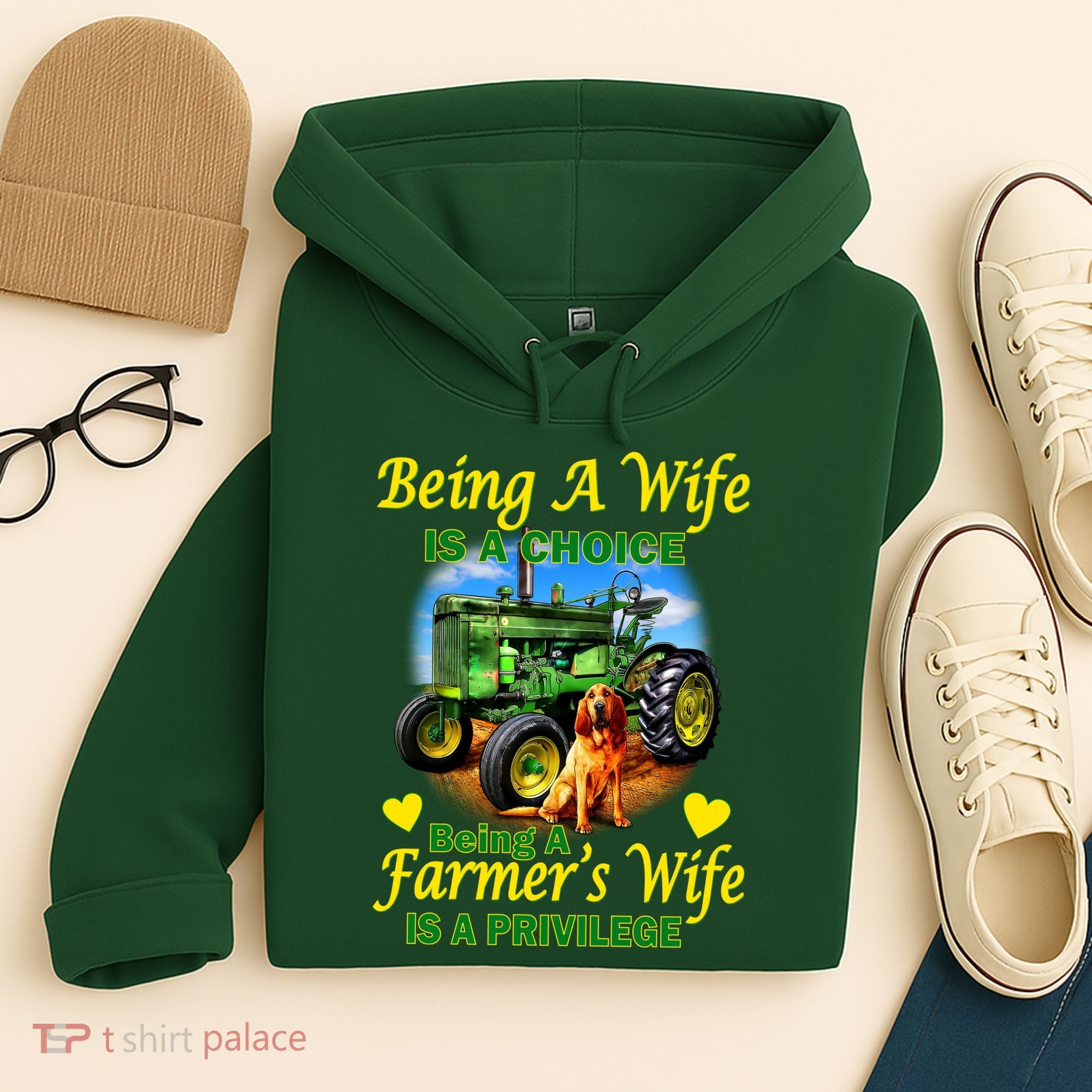 Being A Wife Is A Choice Being A Farmer's Wife IS A Privilege Hoodie