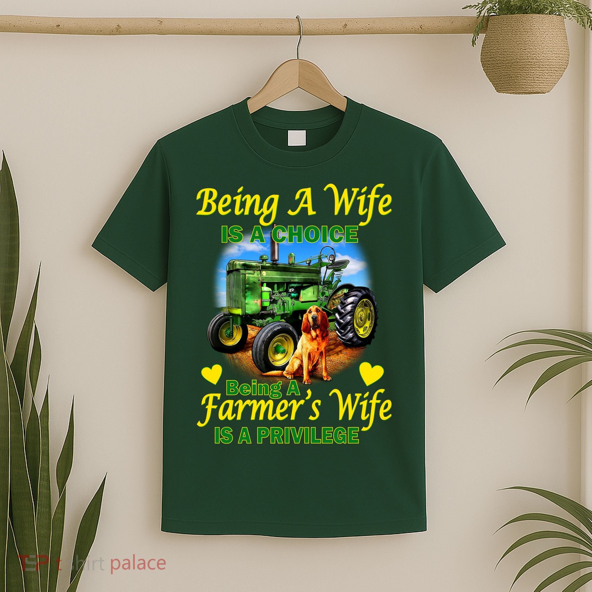 Being A Wife Is A Choice Being A Farmer's Wife IS A Privilege T-Shirt