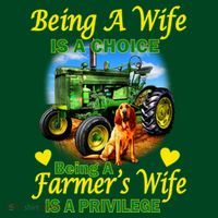 Being A Wife Is A Choice Being A Farmer's Wife IS A Privilege Visor thumb 3