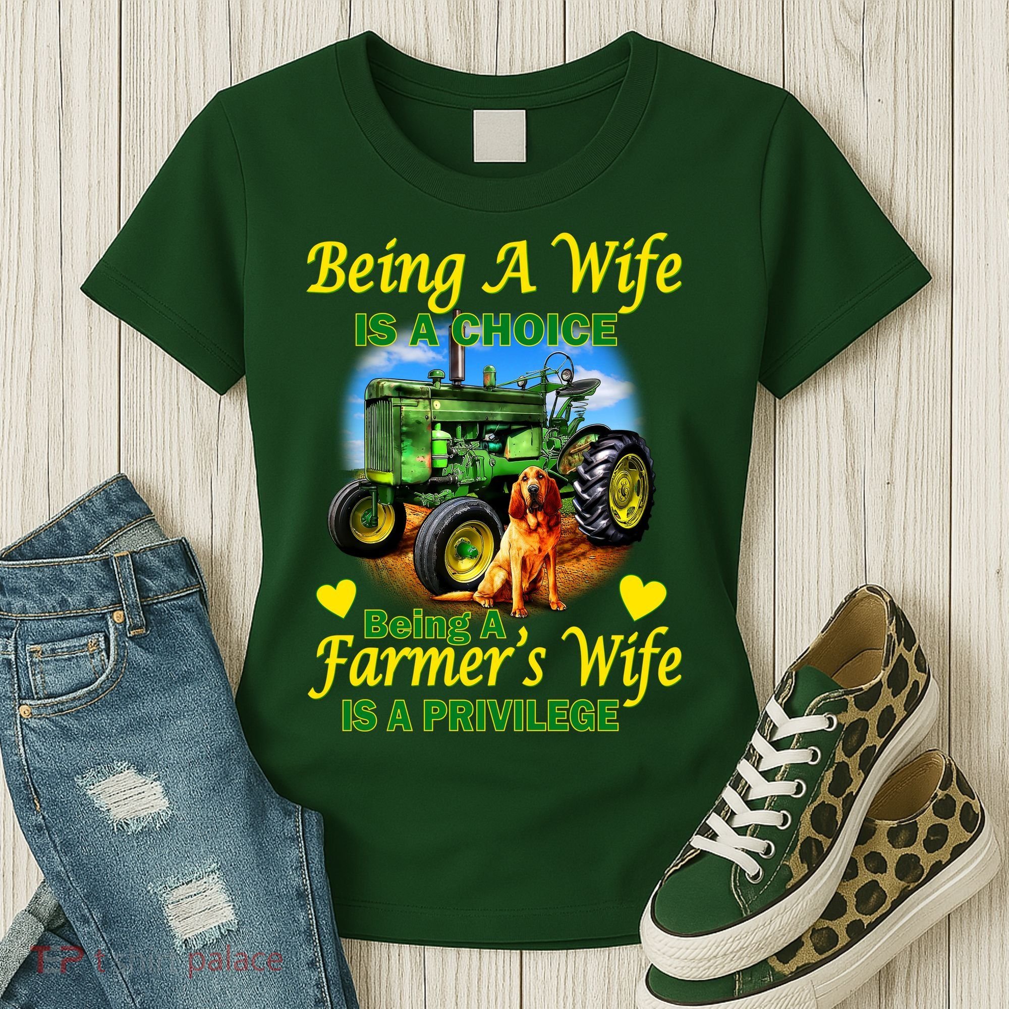 Being A Wife Is A Choice Being A Farmer's Wife IS A Privilege Women's T-Shirt