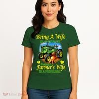 Being A Wife Is A Choice Being A Farmer's Wife IS A Privilege Women's T-Shirt thumb 4