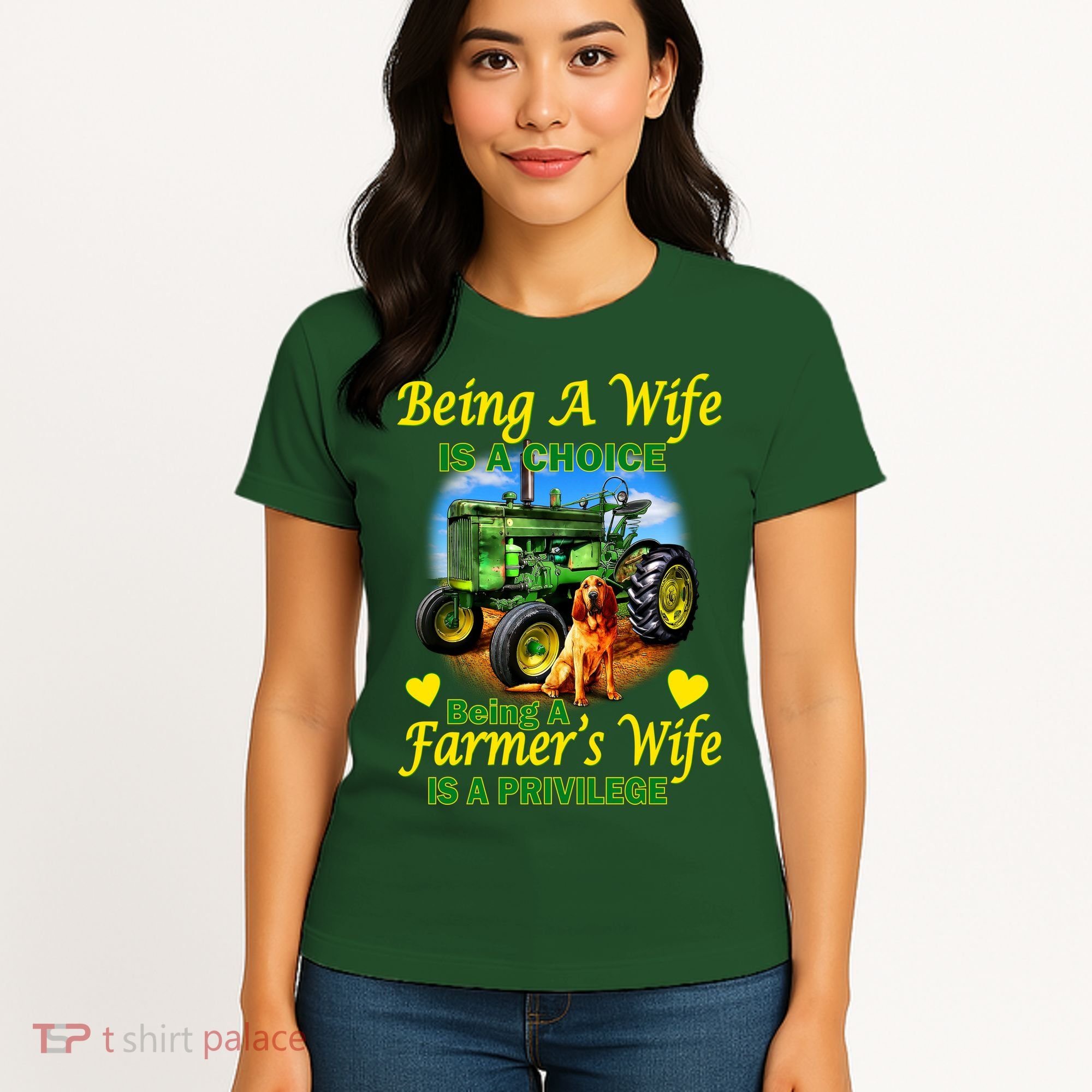 Being A Wife Is A Choice Being A Farmer's Wife IS A Privilege Women's T-Shirt