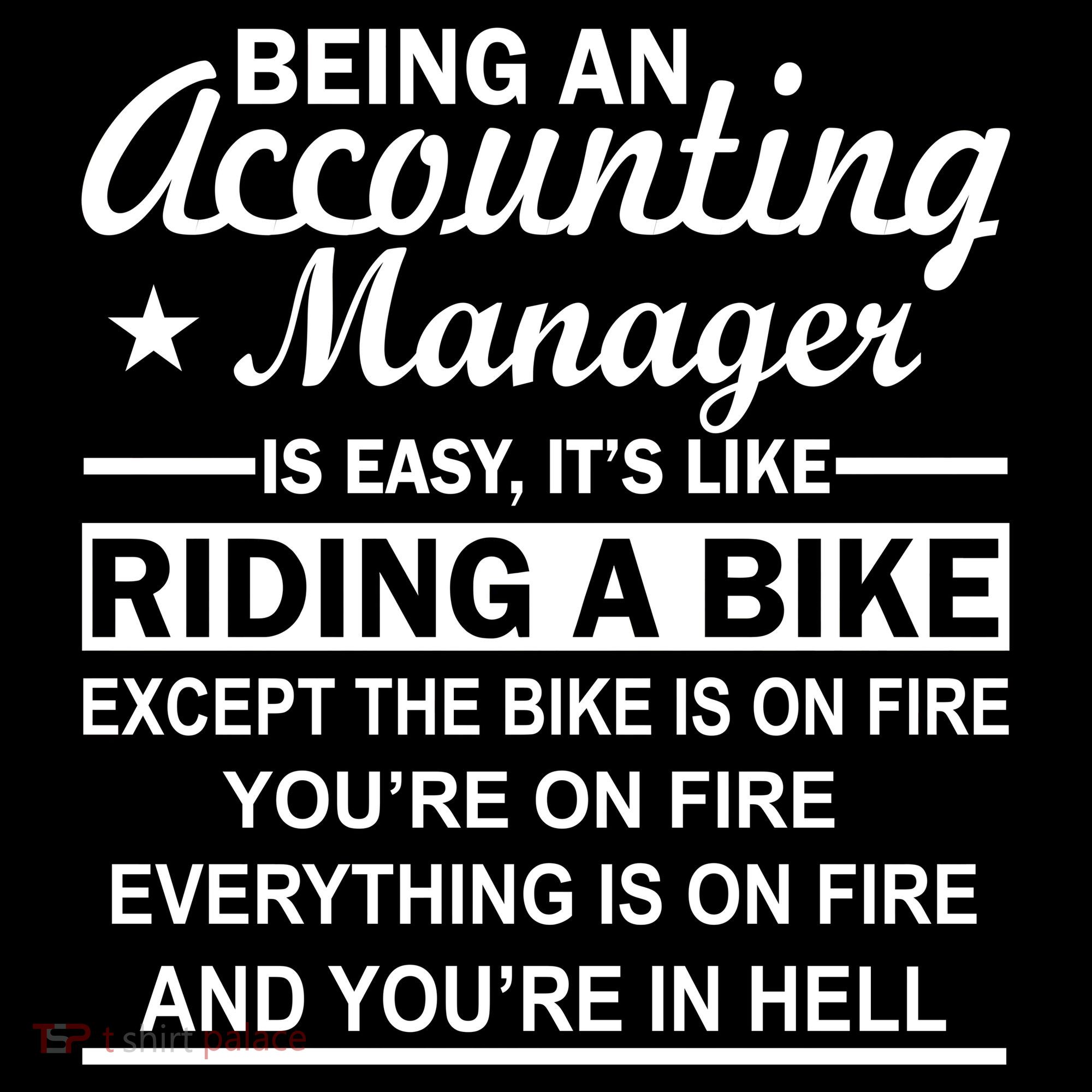 Being An Accounting Manager Riding A Bike In Hell Women's Hoodie