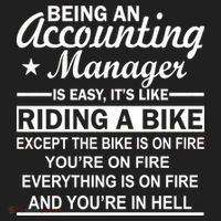 Being An Accounting Manager Riding A Bike In Hell Golf Towel thumb 3