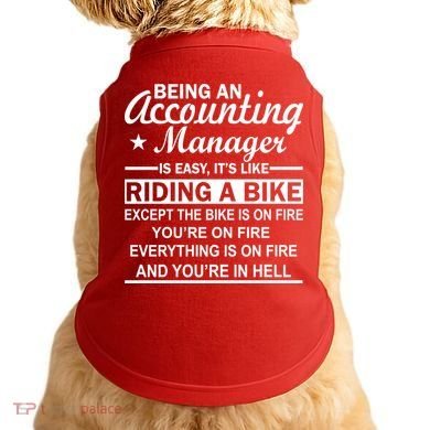 Being An Accounting Manager Riding A Bike In Hell Doggie Tank