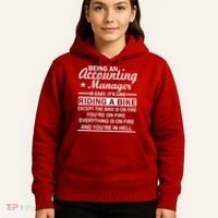 Being An Accounting Manager Riding A Bike In Hell Hoodie thumb 5