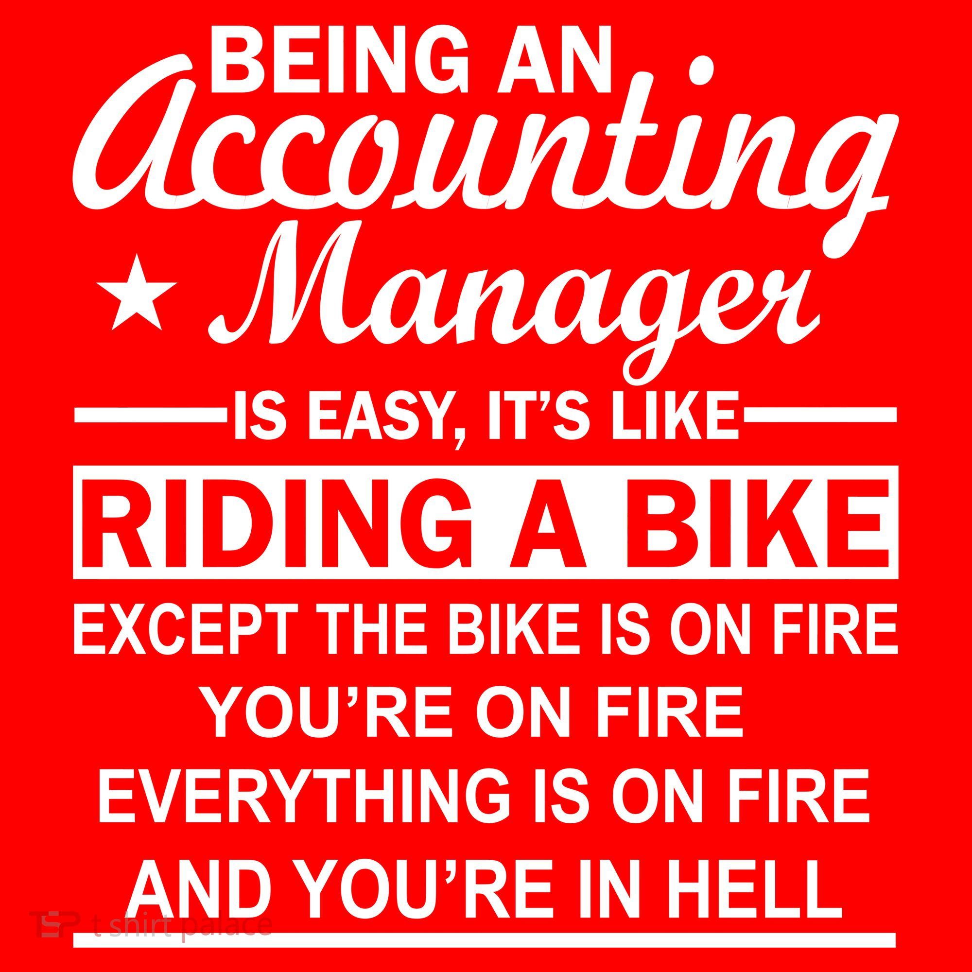 Being An Accounting Manager Riding A Bike In Hell Mousepad