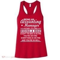 Being An Accounting Manager Riding A Bike In Hell Women's Tank Top thumb 0