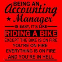 Being An Accounting Manager Riding A Bike In Hell Santa Hat thumb 1