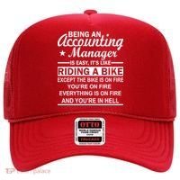 Being An Accounting Manager Riding A Bike In Hell Hat thumb 0