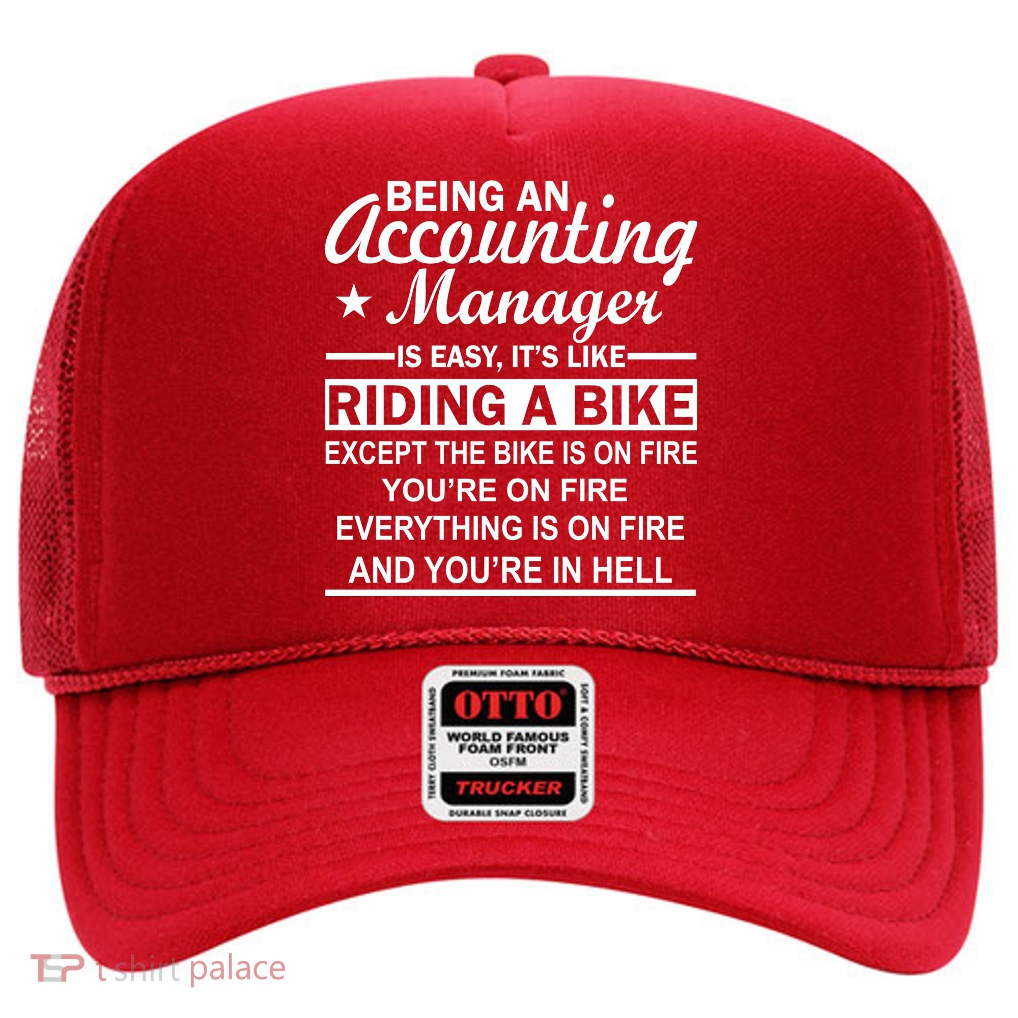 Being An Accounting Manager Riding A Bike In Hell Hat
