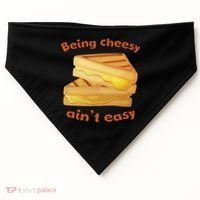 Being Cheesy Ain't Easy USA-Made Doggie Bandana thumb 0