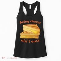 Being Cheesy Ain't Easy Women's Tank Top thumb 0