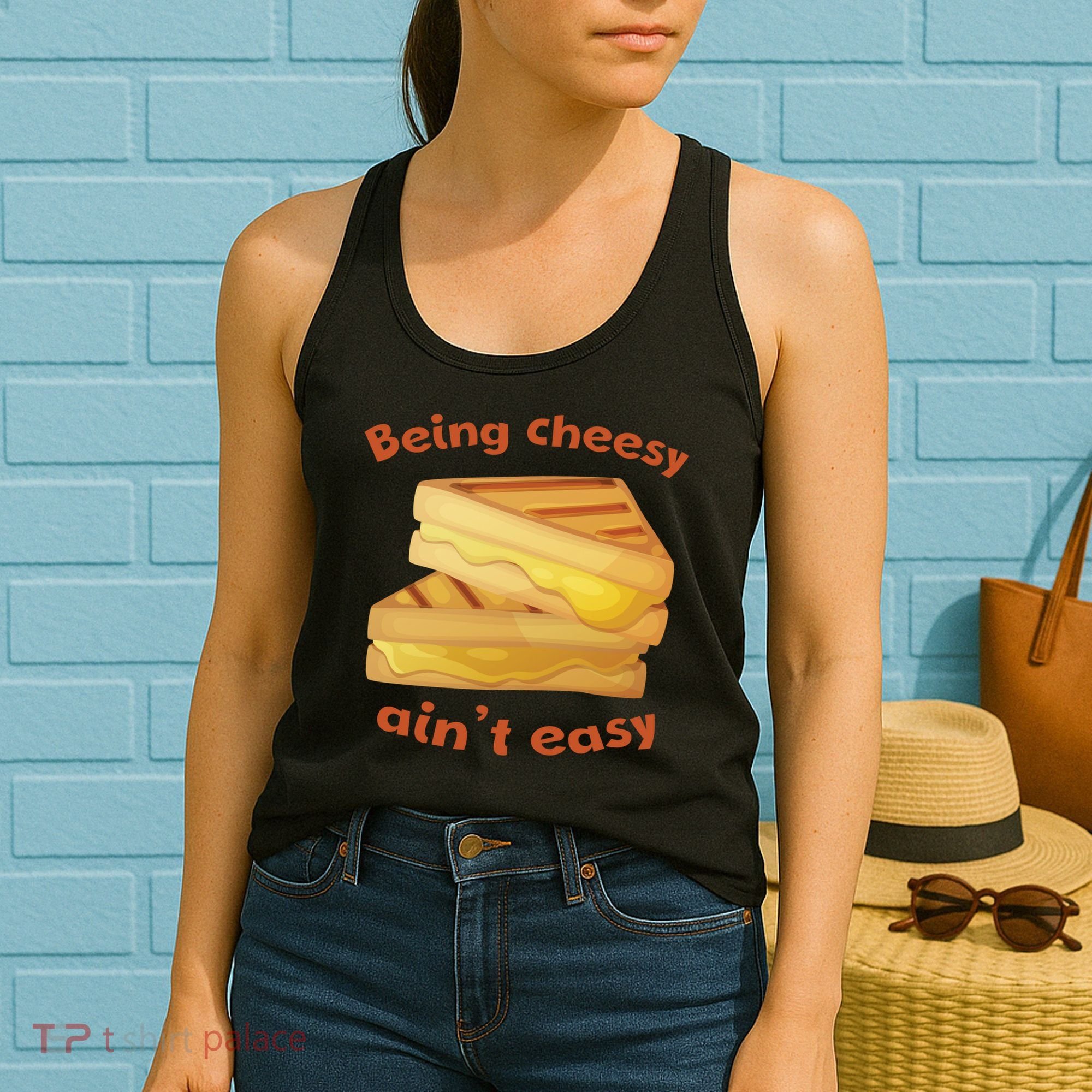 Being Cheesy Ain't Easy Women's Tank Top