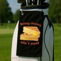 Being Cheesy Ain't Easy Golf Towel thumb 2