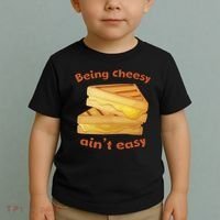 Being Cheesy Ain't Easy Toddler T-Shirt thumb 2