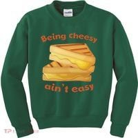 Being Cheesy Ain't Easy Kids Sweatshirt thumb 0