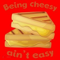 Being Cheesy Ain't Easy Santa Hat thumb 1